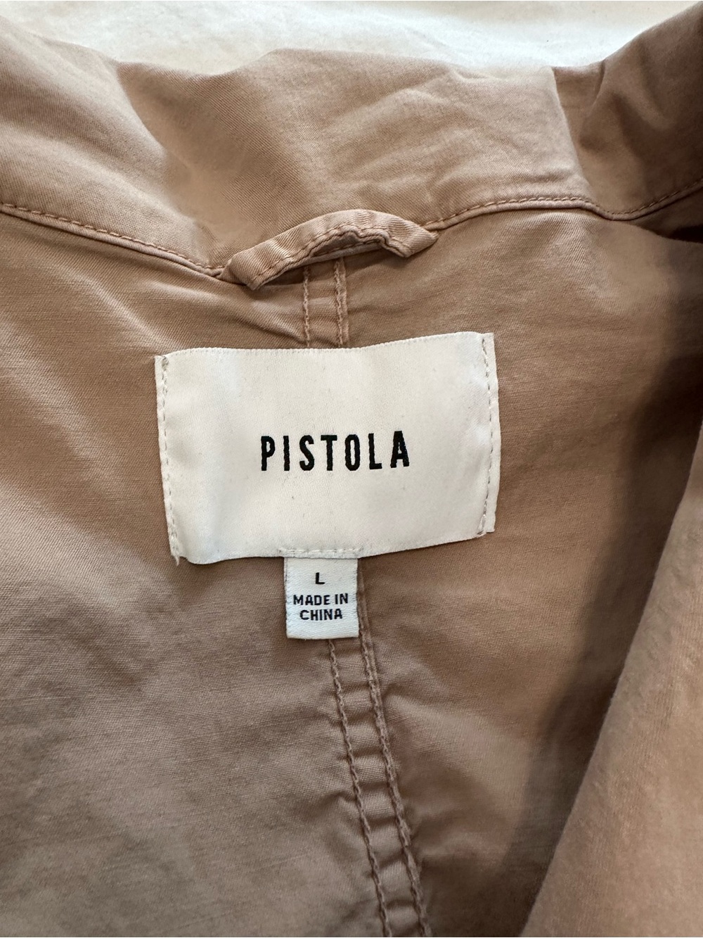Pistola Grover short sleeved jumpsuit sesame L - Picture 6 of 7
